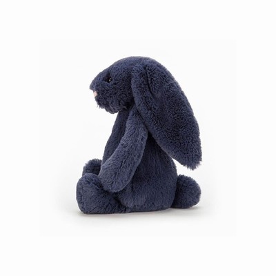 Jellycat Bashful Navy Bunnies New Zealand | UQALO5912